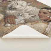 INDIAN MADIEN UND WOLVES SHERPADECKE (3/4)