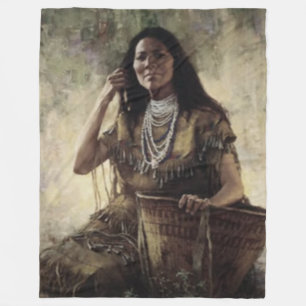 INDIAN MAIDEN FLEECEDECKE