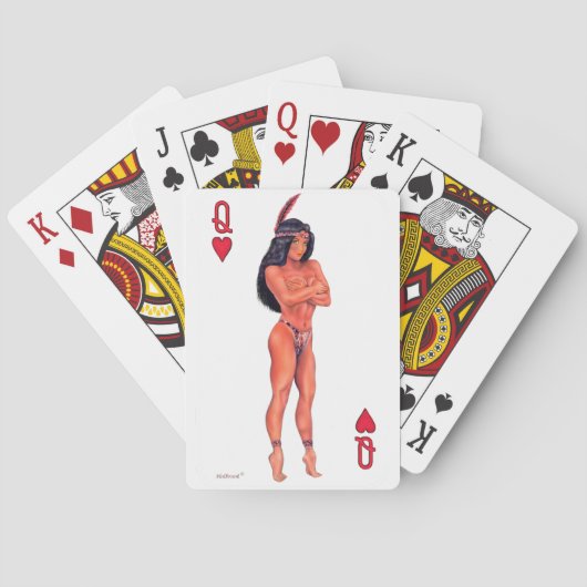 INDIAN MAIDEN SPIELKARTEN (Rückseite)