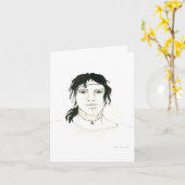 Indian Man Note Card Karte (Gelbe Blume)
