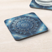 Indian Mandala Art Untersetzer - Handgemachte Lebe (Linke Seite)