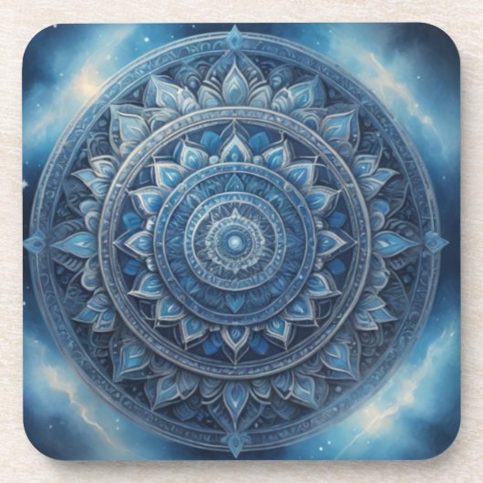 Indian Mandala Art Untersetzer - Handgemachte Lebe (Vorderseite)