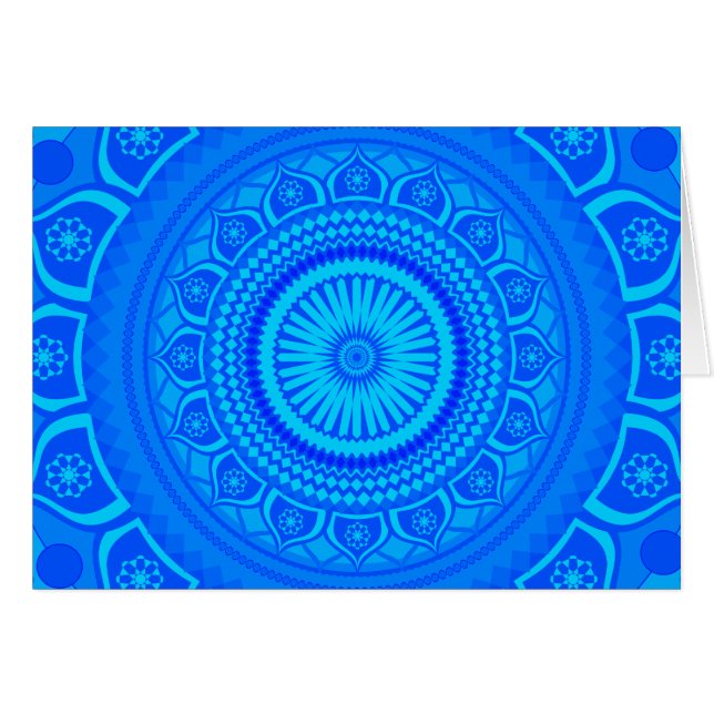 Indian Mandala Blue (Vorderseite (Horizontal))