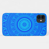 Indian Mandala Blue Case-Mate iPhone Hülle (Rückseite (Horizontal))