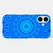 Indian Mandala Blue Case-Mate iPhone Hülle (Rückseite (Horizontal))