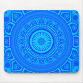 Indian Mandala Blue Mousepad (Vorne)