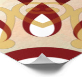 Indian mandala design memdi sangeet Begrüßungszeic Poster (Ecke)