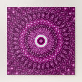 Indian Mandala pink Moderne Moderne Stilvolle Yoga Puzzle (Horizontal)