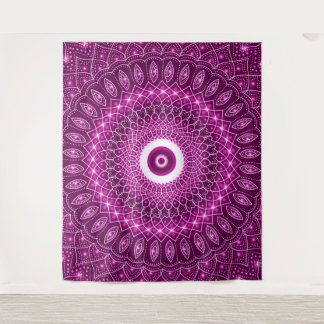 Indian Mandala pink Moderne Moderne Stilvolle Yoga Wandteppich