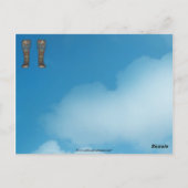 Indian Mans Boots Postcard Postkarte (Rückseite)