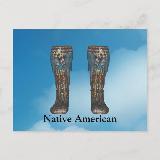 Indian Mans Boots Postcard Postkarte (Vorderseite)