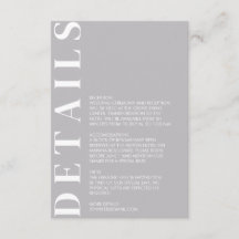 Indian Medium Grey Enclosure Card