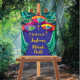 Indian Mehndi Hindu Begrüßungszeichen Poster