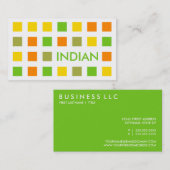 INDIAN (Mod-Quadrate) Visitenkarte (Vorne/Hinten)