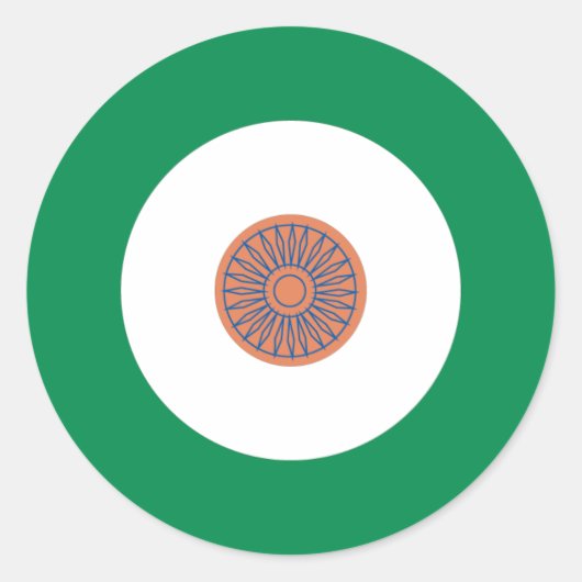 Indian Mod Round Sticker (Vorderseite)