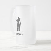 Indian Mohawk Mattglas Bierglas (Vorderseite Links)