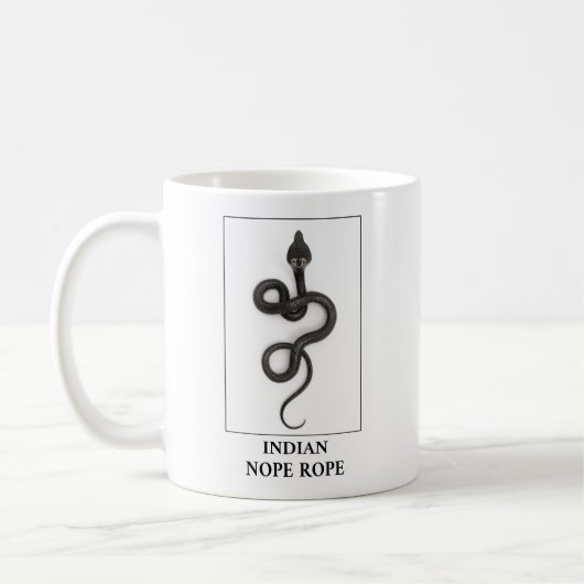 Indian Nope Rope - Cobra Snake Danger Kaffeetasse (Links)