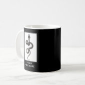 Indian Nope Rope - Cobra Snake Danger Kaffeetasse (Vorderseite Links)