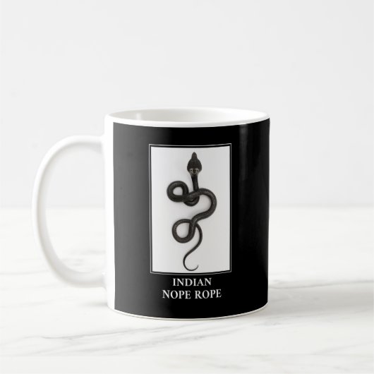 Indian Nope Rope - Cobra Snake Danger Kaffeetasse (Links)