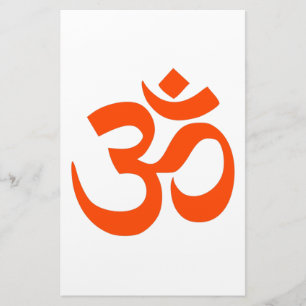 Indian Om Symbol Briefpapier