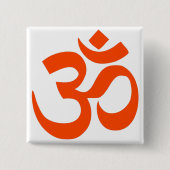 Indian Om Symbol Button (Vorderseite)