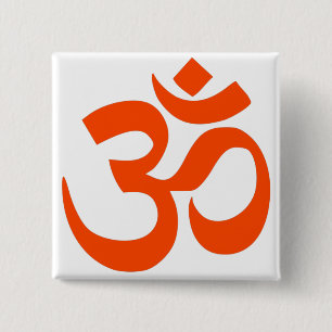 Indian Om Symbol Button