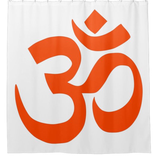 Indian Om Symbol Duschvorhang (Vorderseite)