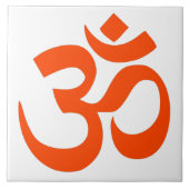 Indian Om Symbol Fliese (Vorderseite)