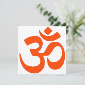 Indian Om Symbol Karte (Stehend Vorderseite)