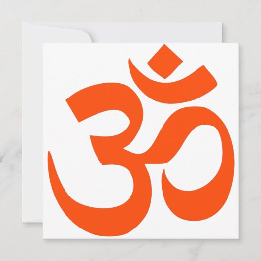 Indian Om Symbol Karte (Vorderseite)