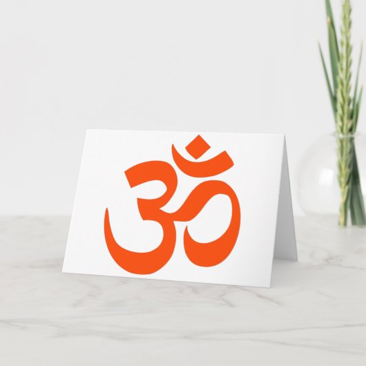 Indian Om Symbol Karte (Vorderseite)