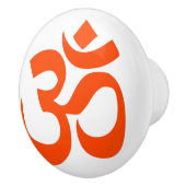 Indian Om Symbol Keramikknauf (Rechts)
