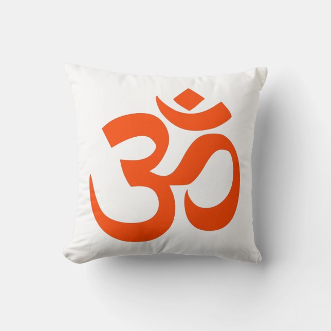 Indian Om Symbol Kissen (Vorderseite)