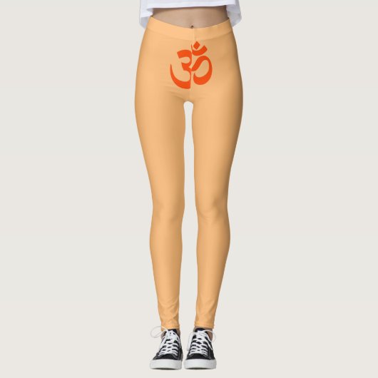 Indian Om Symbol Leggings (Vorderseite)