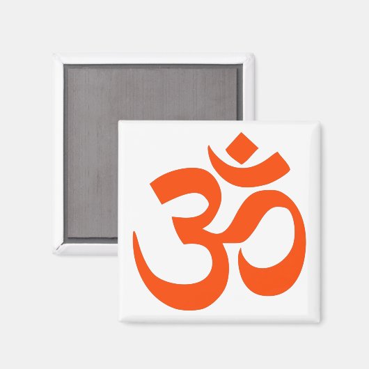 Indian Om Symbol Magnet (Vorderseite/Rückseite)