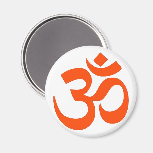 Indian Om Symbol Magnet (Vorderseite/Rückseite)