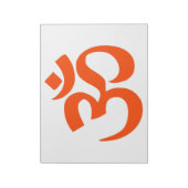 Indian Om Symbol Notizblock (Rotiert)