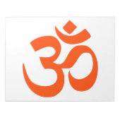 Indian Om Symbol Notizblock (Vorderseite)