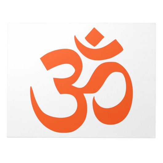 Indian Om Symbol Notizblock (Vorderseite)