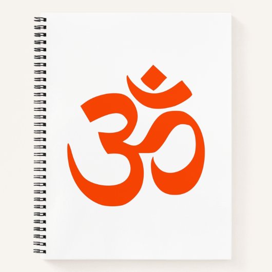 Indian Om Symbol Notizblock (Vorderseite)