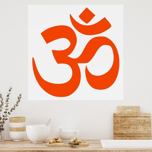Indian Om Symbol Poster (Küche)