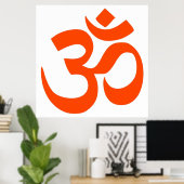 Indian Om Symbol Poster (Heimbüro)