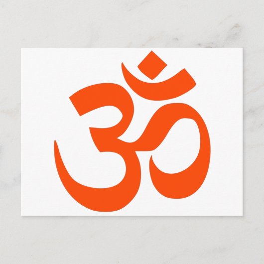 Indian Om Symbol Postkarte (Vorderseite)