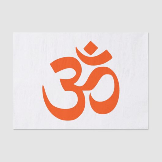 Indian Om Symbol Seidenpapier (Vorderseite)