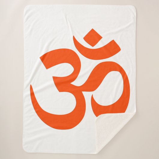Indian Om Symbol Sherpadecke (Vorderseite)