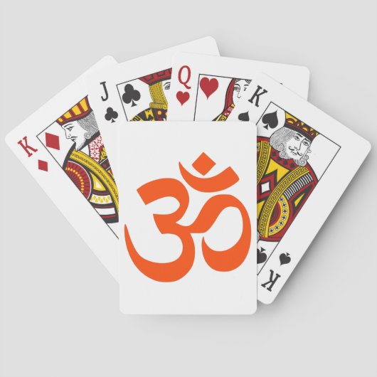 Indian Om Symbol Spielkarten (Rückseite)