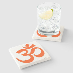 Indian Om Symbol Steinuntersetzer