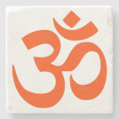 Indian Om Symbol Steinuntersetzer (Vorderseite)