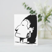 Indian or Eskimo Optical Illusion Postkarte (Stehend Vorderseite)