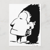 Indian or Eskimo Optical Illusion Postkarte (Vorderseite)